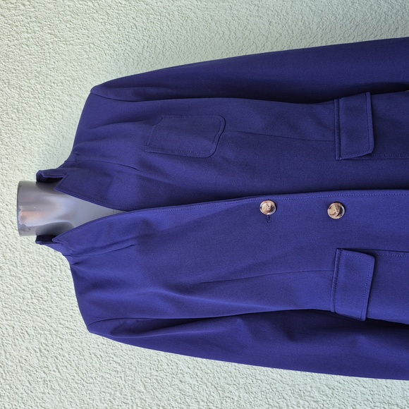 Tommy Hilfiger (Vietnam) Ladies Royal Blue Cotton Blend Luxury (2) Button Blazer